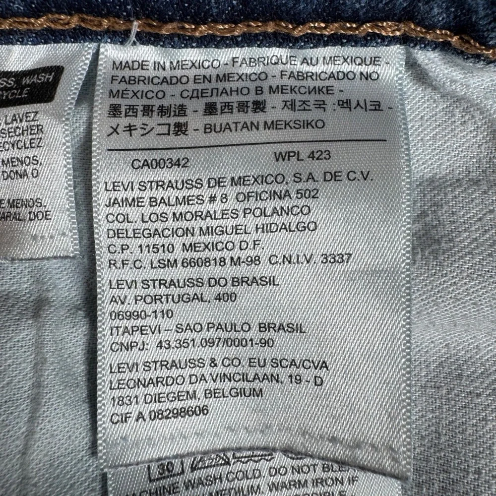 Levis 559 Relaxed Straight Jeans Mens 40x30 Dark Wash Blue‎ Denim 00559-0426